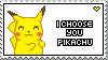 I Choose You, Pikachu by oddly-addicted