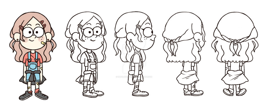 Gravity Falls Character Design Rotation by shoujowitches on DeviantArt
