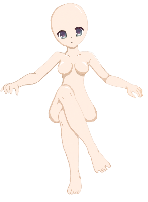 Ilmu Pengetahuan 9 Anime Girl Body Base Sitting