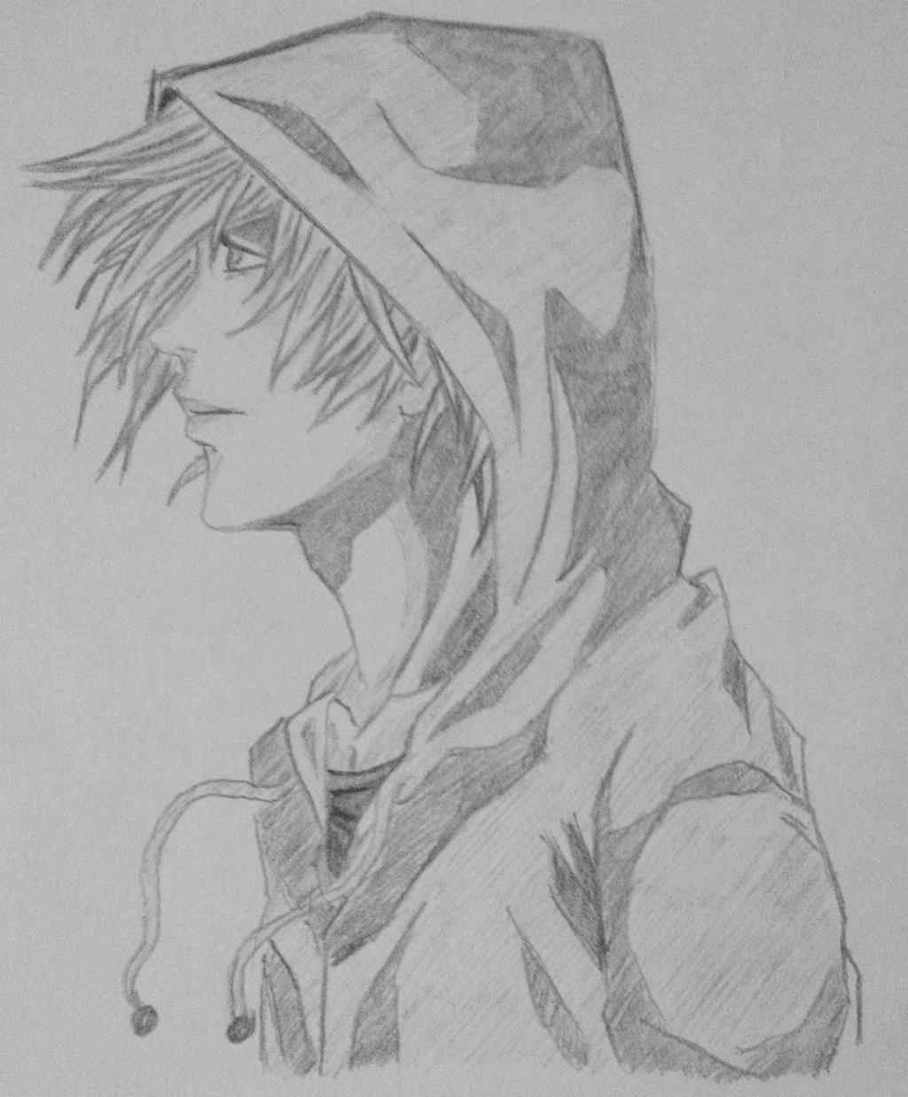 Side view hooded guy anime by Pokelantislv9999 on DeviantArt