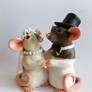 Rat Wedding Cake Topper Commission