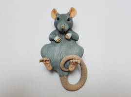 Blue Rat Sculpture Commission