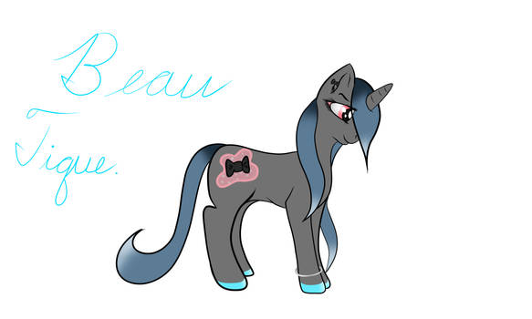 Beau Tique (New pony oc)