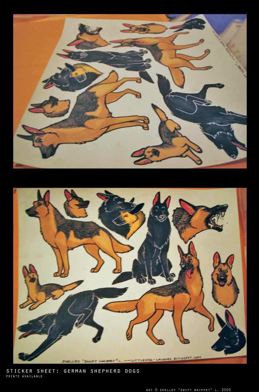 stickers: German Shepherds