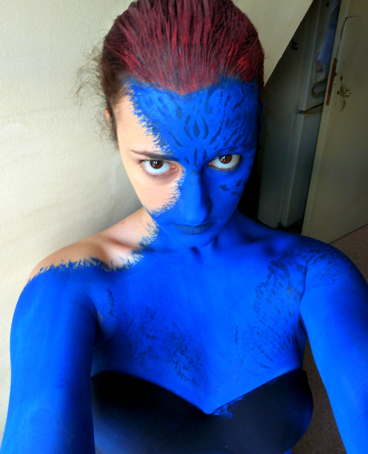 Mystique Makeup By The Blue Oddball