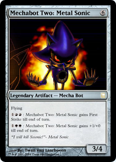 Metal Sonic MtG Card by nightshadehedgehog on DeviantArt Metal Sonic MtG Card by nightshadehedgehog on DeviantArt