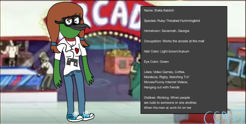 Regular Show OC-Stella Babbitt