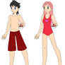 Chiro and Jinmay in Swimwear