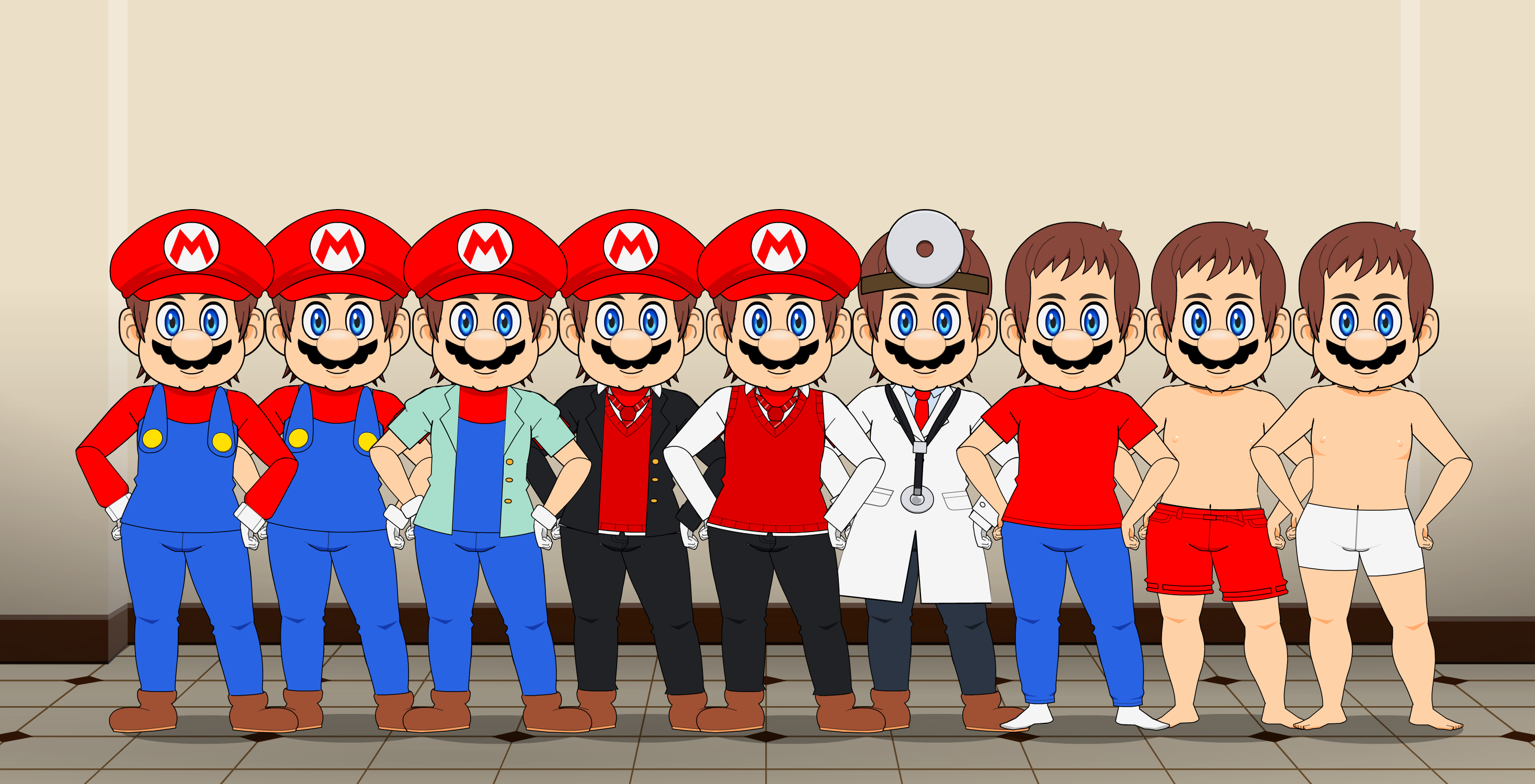 Mario Coexist Mario in Crossover Manor by NeoduelGX on DeviantArt