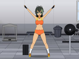 Brisha Working Out