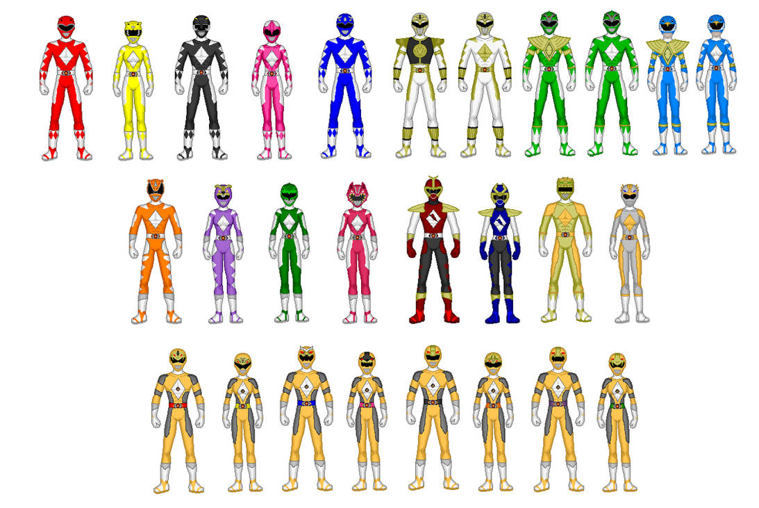 Ranger Suits by NeoduelGX on DeviantArt