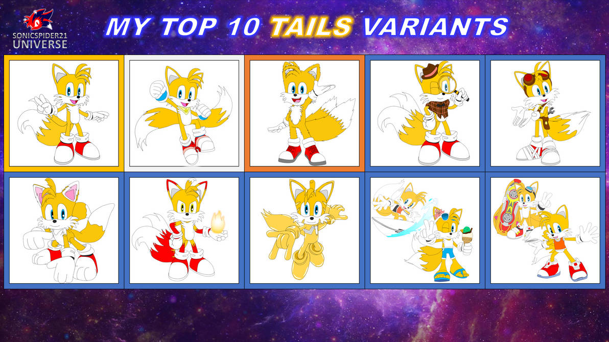 All Tails My Top 10 Tails Variants by NeoduelGX on DeviantArt