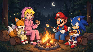 Mario And Sonic: Team Heroes Camping