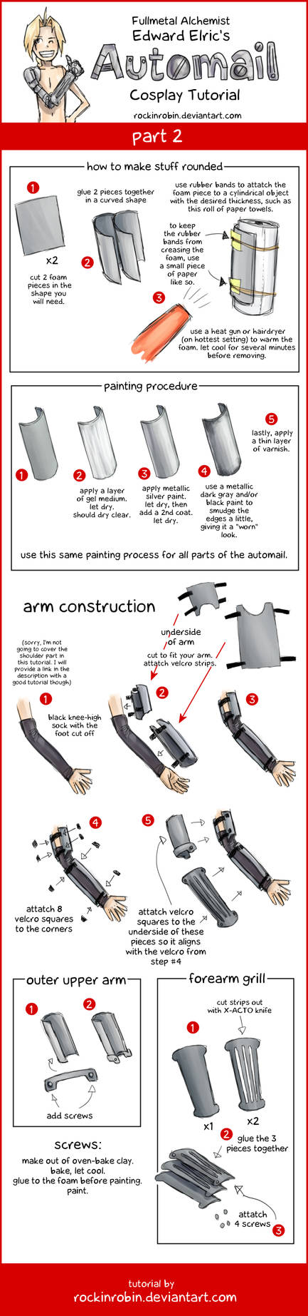 Draw Automail Cosplay Automail Tutorial 2 by rockinrobin on DeviantArt