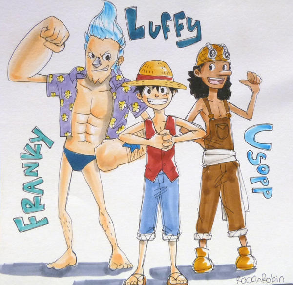 Franky, Luffy, Usopp