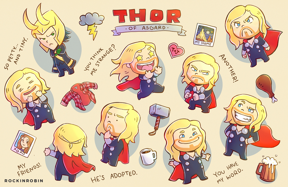 Thor Chibi Poster