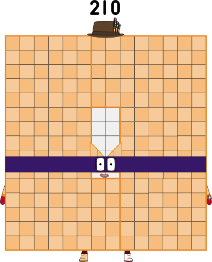 Numberblocks 210 blocks(14x15) by BenMichaEyal on DeviantArt