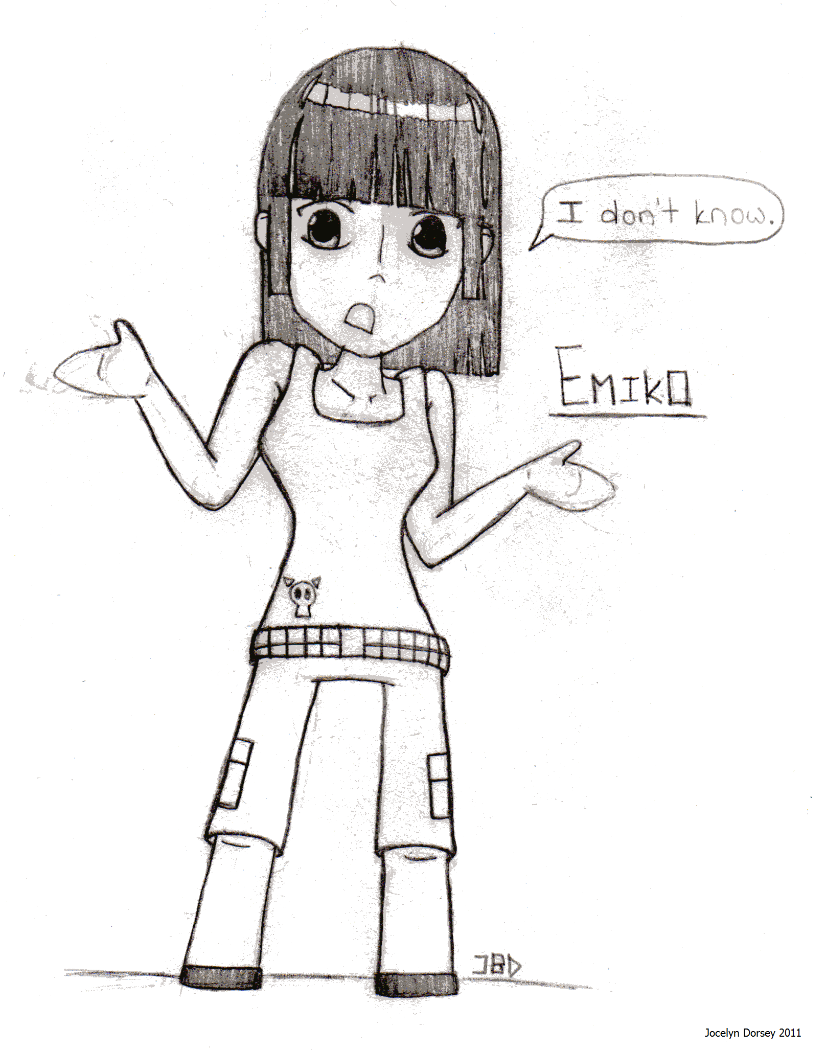 Emiko Shrugging