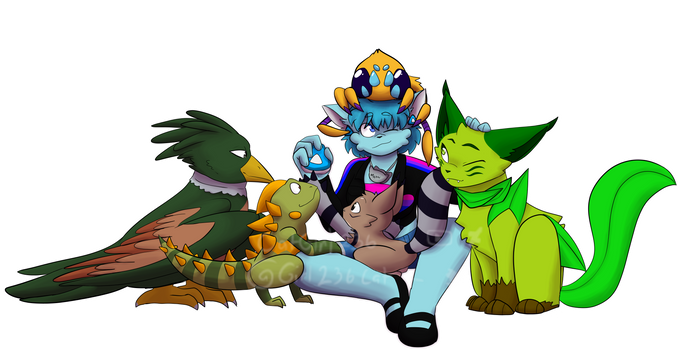 Recreations of Loomian Legacy starters by Zenillaa on DeviantArt