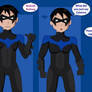 Nightwing Transformation Sequence (rule 63)