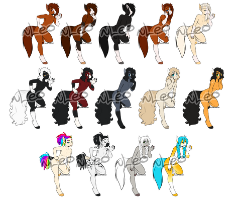 Anthro Horses Adopt SET PRICE Open