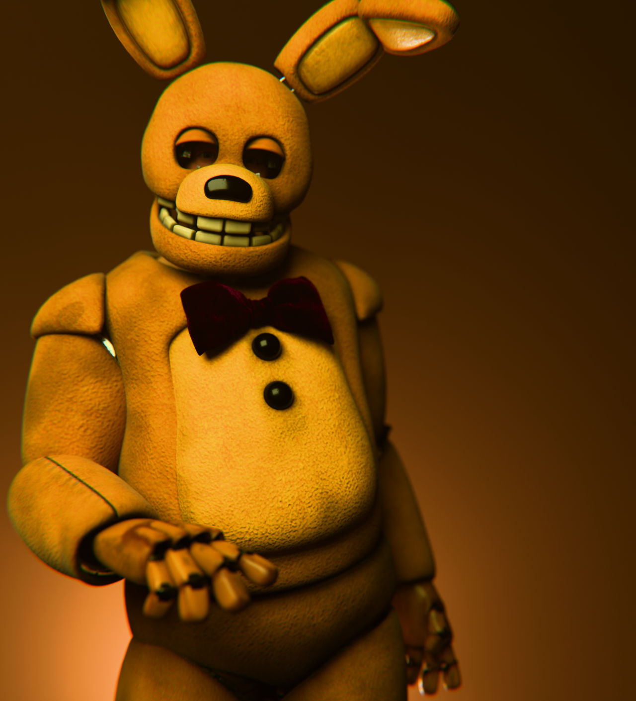 Spring Bonnie | render test by HelpiSTUDIO on DeviantArt