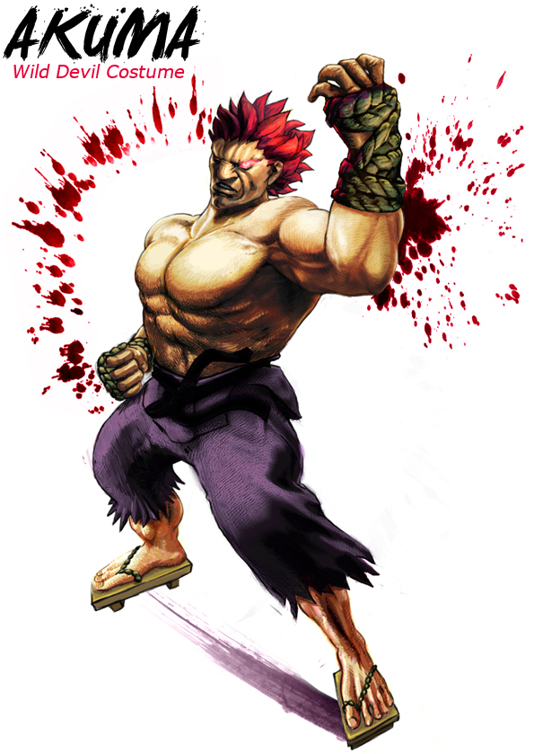 Akuma (Street Fighter - alternate costume) by Decerf on DeviantArt