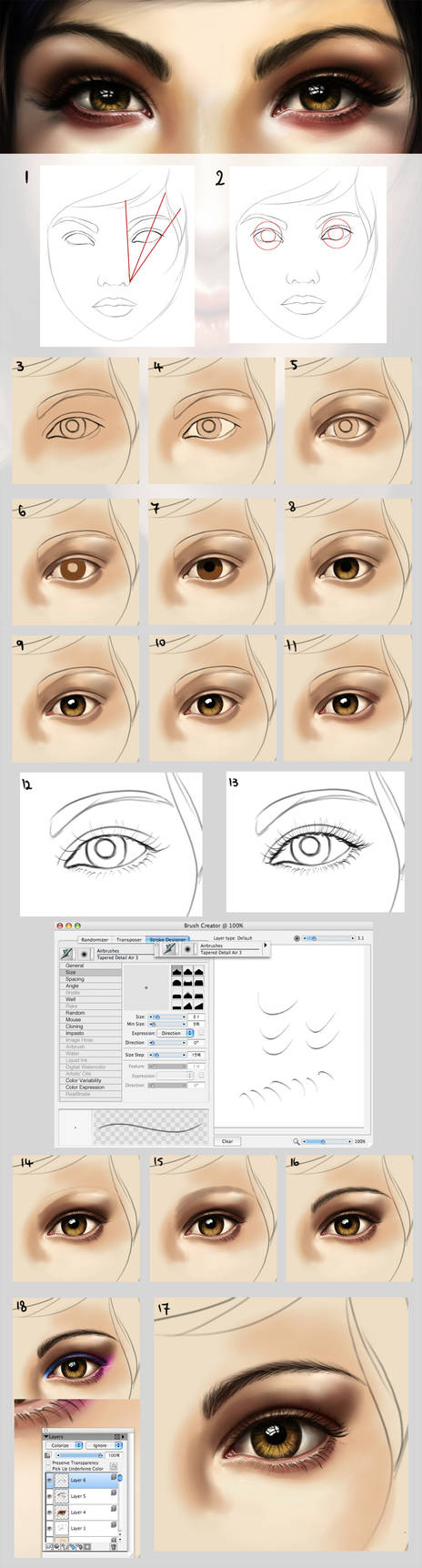Eye tutorial - an update by acidlullaby on DeviantArt
