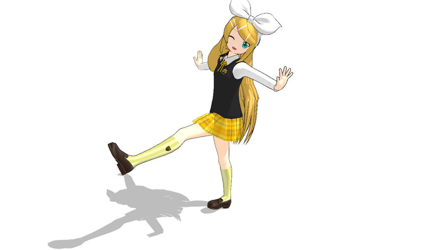 MMD School Rin~chan by ChibiLayleYokine on DeviantArt