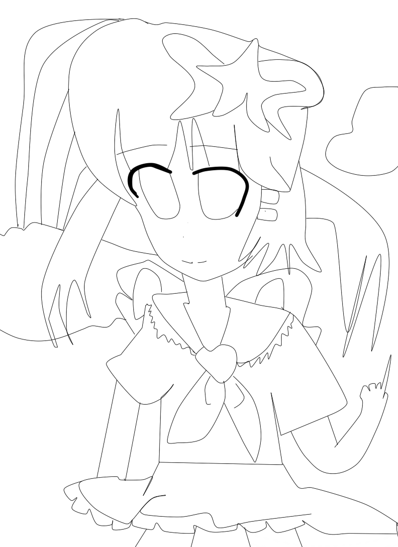 My anime drawing line art by HaruhiMisaki on DeviantArt