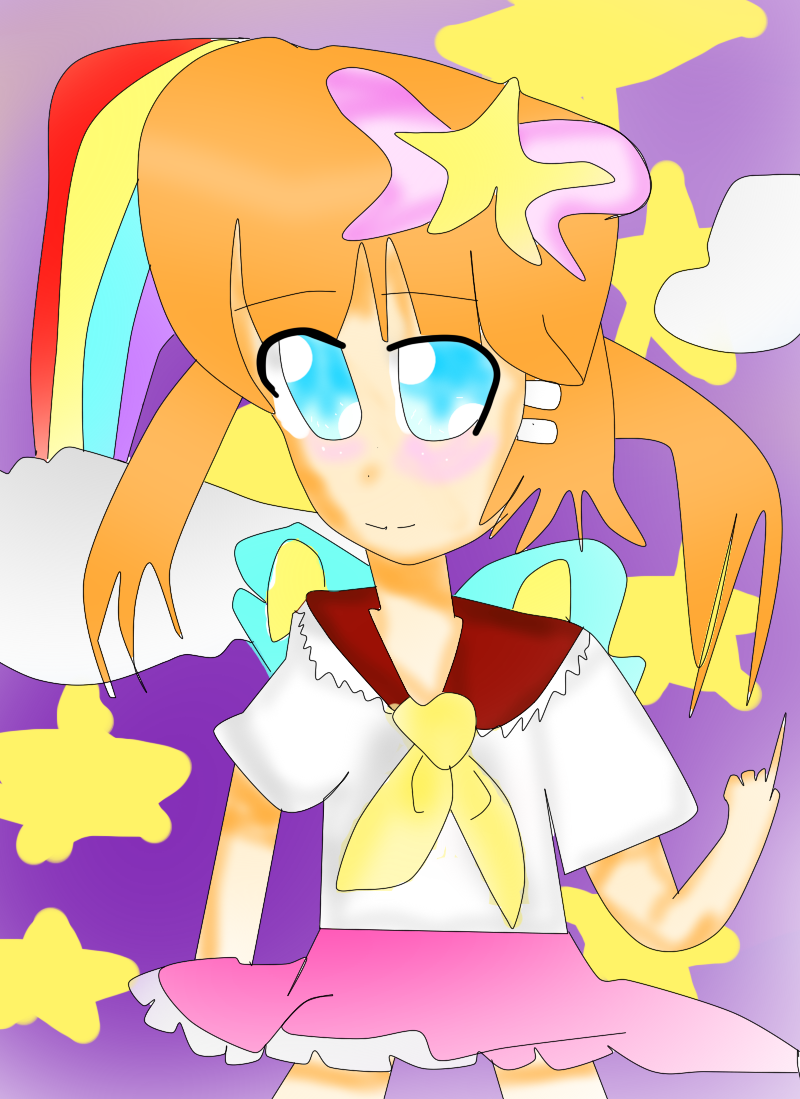 My anime drawing Colored by HaruhiMisaki on DeviantArt