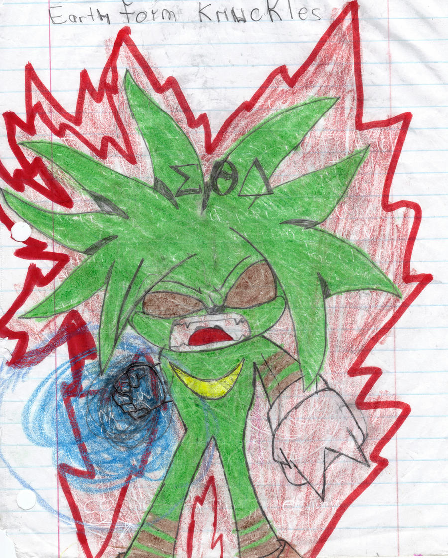 Earth Knuckles Earth form Knuckles by isaiah114 on DeviantArt