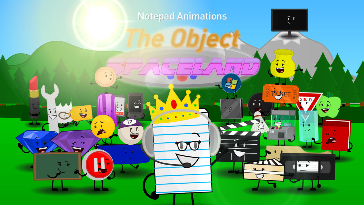 Deviantart Objectland The Object Space Land Full Cast by Notepad-Animations on DeviantArt