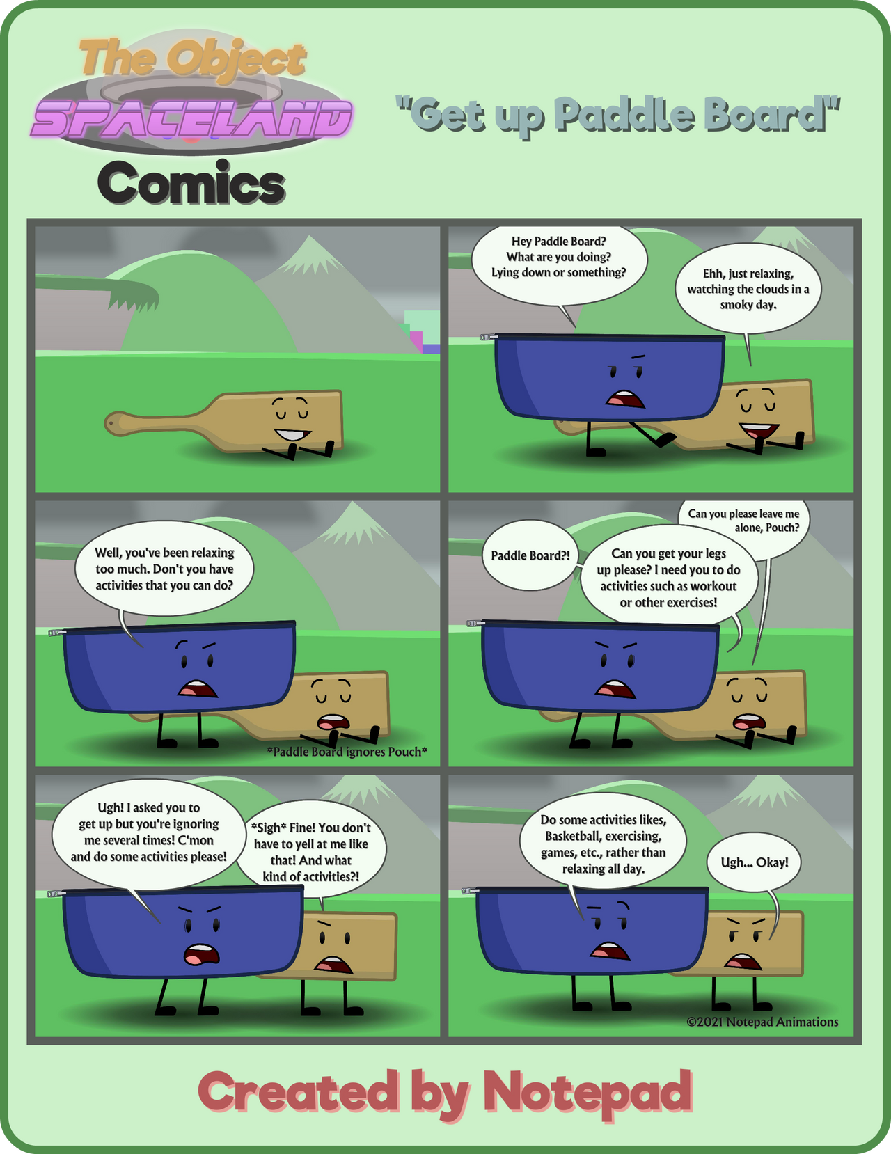 Deviantart Objectland The Object Space Land Comics #1 by Notepad-Animations on DeviantArt