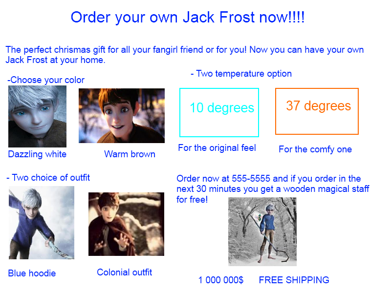 Order your jack frost