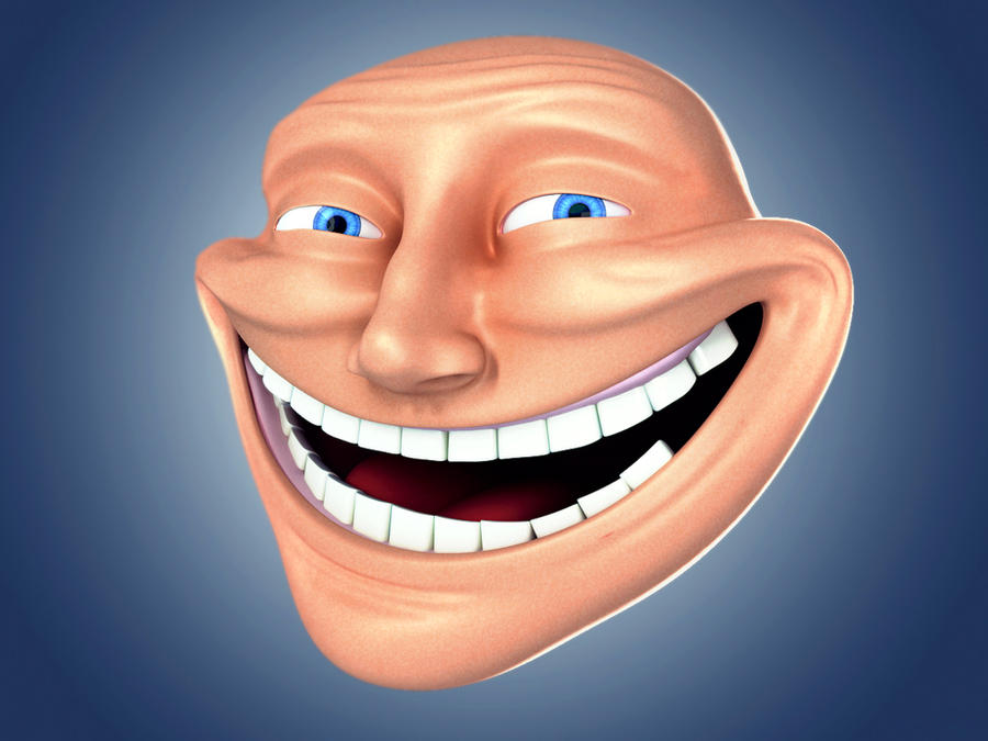 Trollface First Design Trollface 3D by BenCole on DeviantArt