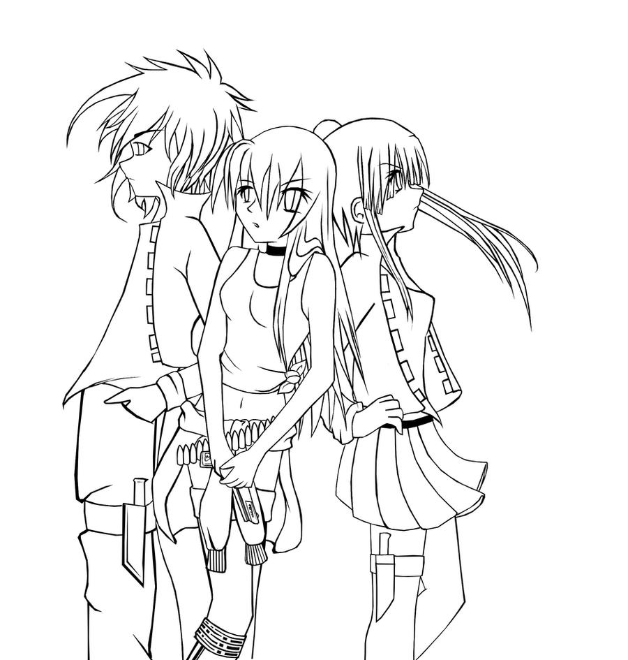 Tree Ocs Tree OCs - Lineart by anacarol97 on DeviantArt