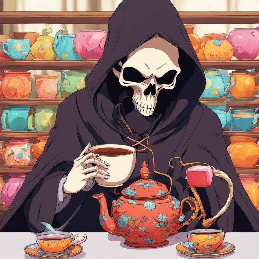 Grium Tea Grim tea by CaramelFeather on DeviantArt