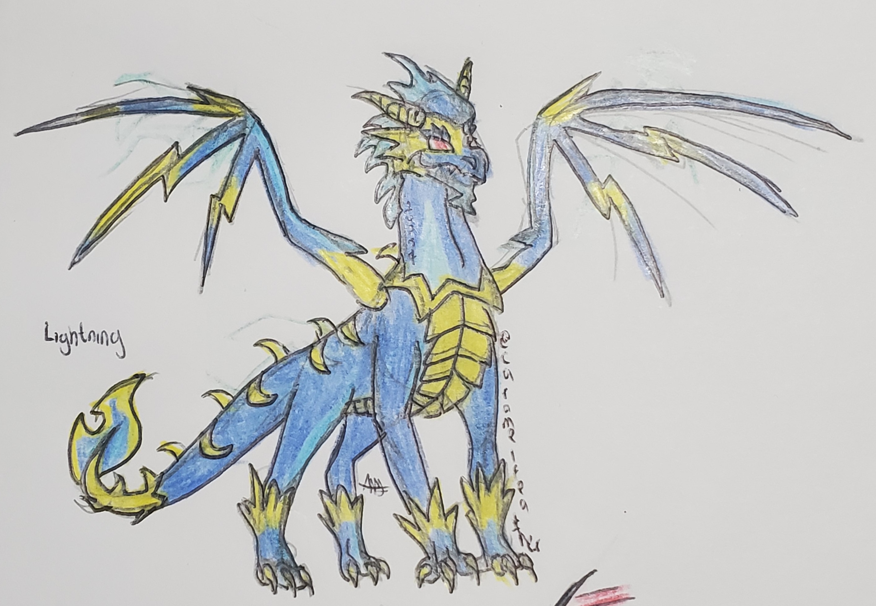 Lightning Dragon By CaramelFeather On DeviantArt lightning-dragon-by-caramelfeather-on-deviantart