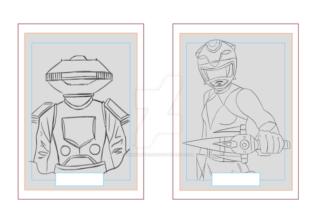 rangers sketchcards 1 - 2 by shinigamizachi on DeviantArt