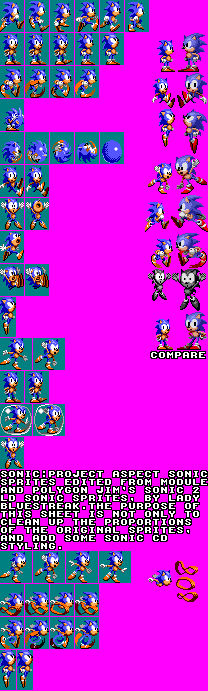 Sonic but he uses Beta sprites [Sonic Chaos] [Mods]