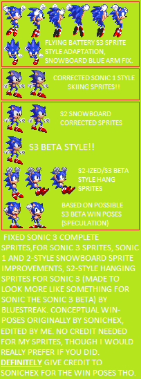 Sonic 3 Complete Sprites (+fixes) [Sonic 3 A.I.R.] [Mods]