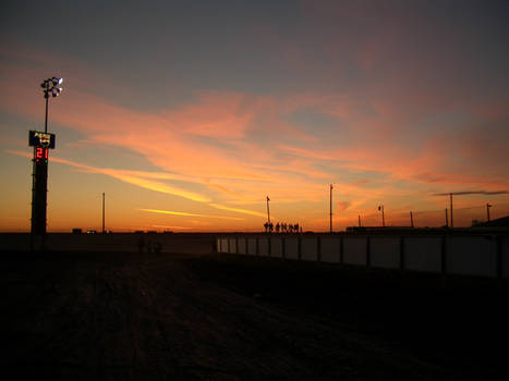 Sunset over Speedway