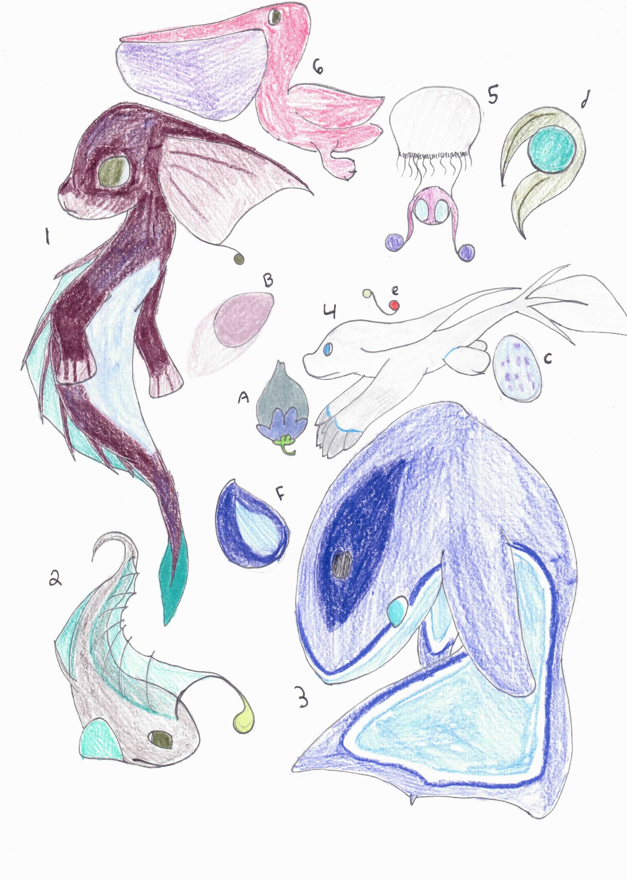 oceanic ADOPTABLES!! and some eggs too