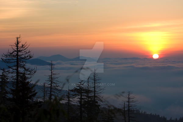 Sunrise Above The CLouds