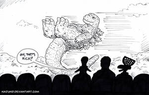 Inktober Day 10: MST3K and the Big G