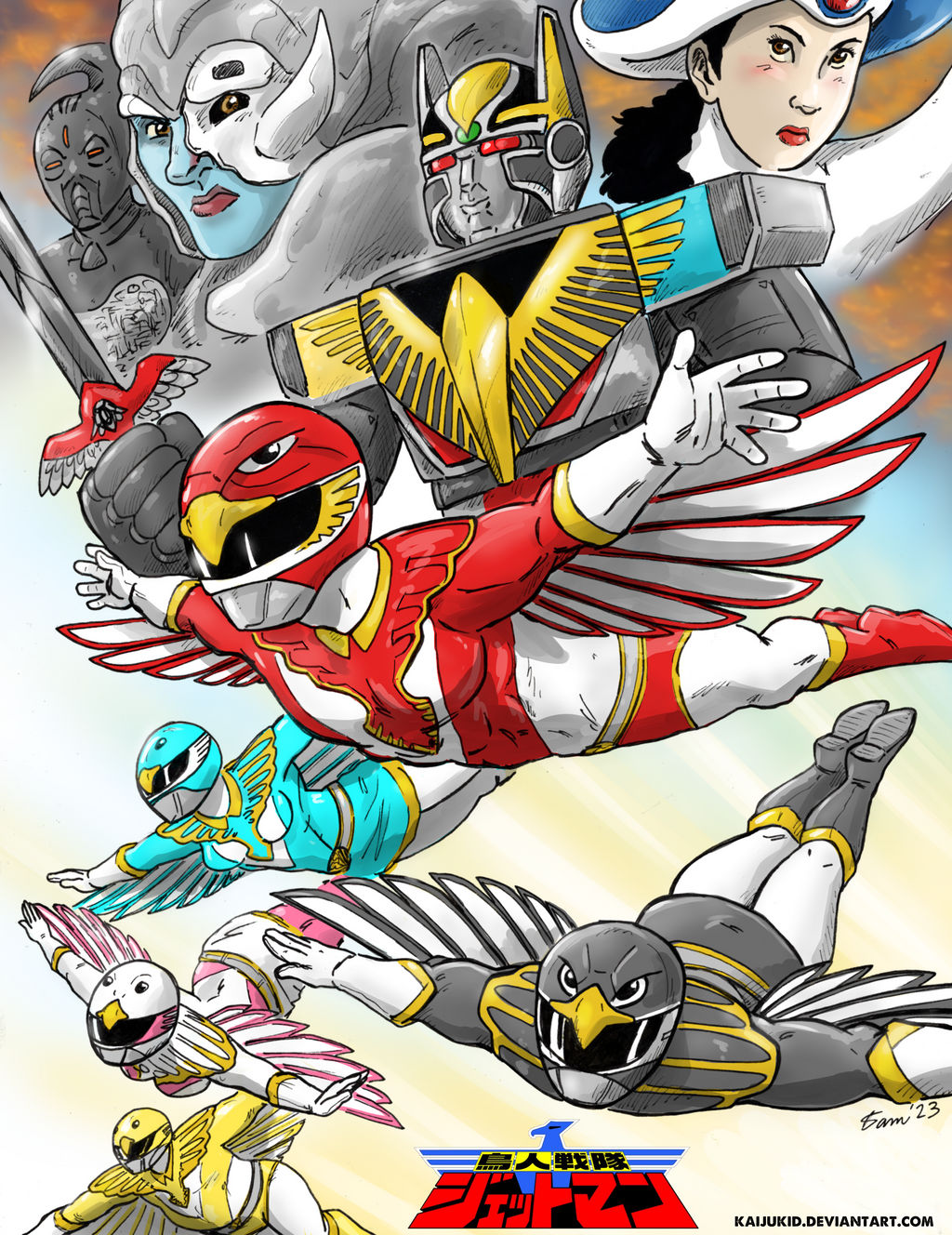 Super Sentai: Chojin Sentai Jetman by KaijuKid on DeviantArt