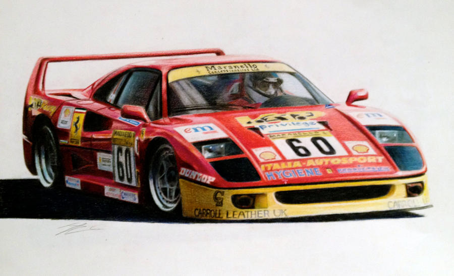 1989 Ferrari F40 - Italia Autosport livery