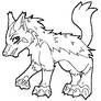 Mightyena Lineart