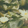 the roof of the fish house is blooming
